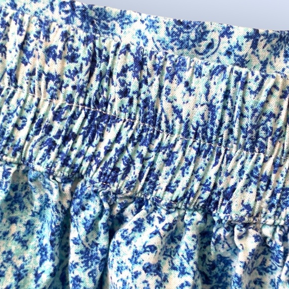 BETHANY MOTA Blue Floral Flowy Shorts, Size M. - Picture 9 of 11